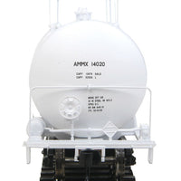 40' UTLX 16,000-Gallon Funnel-Flow Tank Car - Ready to Run -- KT Clays AMMX #14020 (white, red)