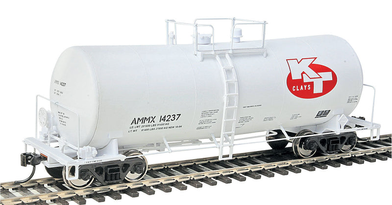 40' UTLX 16,000-Gallon Funnel-Flow Tank Car - Ready to Run -- KT Clays AMMX #14237 (white, red)-1