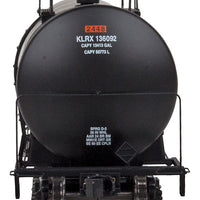 40' UTLX 16,000-Gallon Funnel-Flow Tank Car - Ready to Run -- KLRX #136192 (black, yellow Conspicuity Marks)