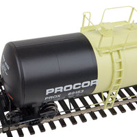40' UTLX 16,000-Gallon Funnel-Flow Tank Car - Ready to Run -- Procor, Ltd. #60153 (black, yellow)
