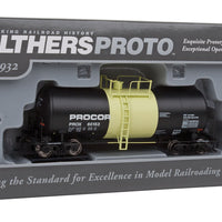 40' UTLX 16,000-Gallon Funnel-Flow Tank Car - Ready to Run -- Procor, Ltd. #60153 (black, yellow)