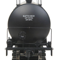 40' UTLX 16,000-Gallon Funnel-Flow Tank Car - Ready to Run -- Staley GATX #4221 (black, white Logo)