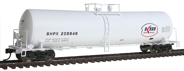 54' 23,000-Gallon Funnel-Flow Tank Car - Ready to Run -- Kerr-McGee SHPX #206848 (white, blue, red)