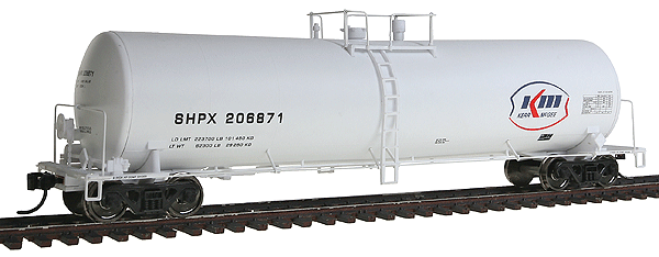 54' 23,000-Gallon Funnel-Flow Tank Car - Ready to Run -- Kerr-McGee SHPX #206871 (white, blue, red)