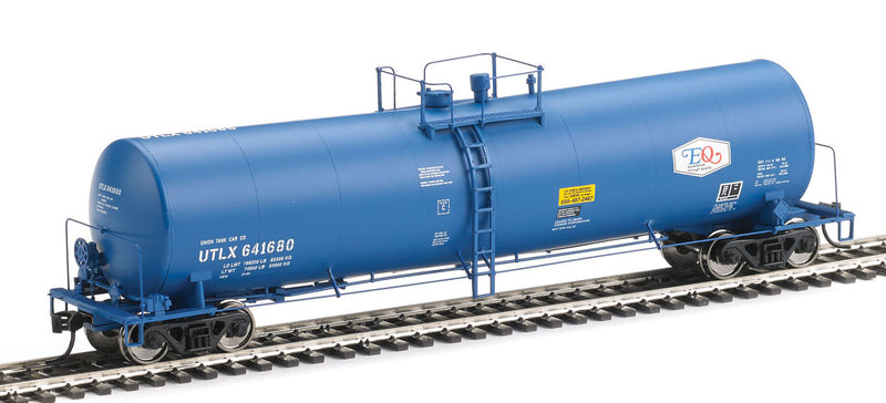 54' 23,000-Gallon Funnel-Flow Tank Car - Ready to Run -- Union Tank Car UTLX #641680 (blue, white; EQ Logo)-1