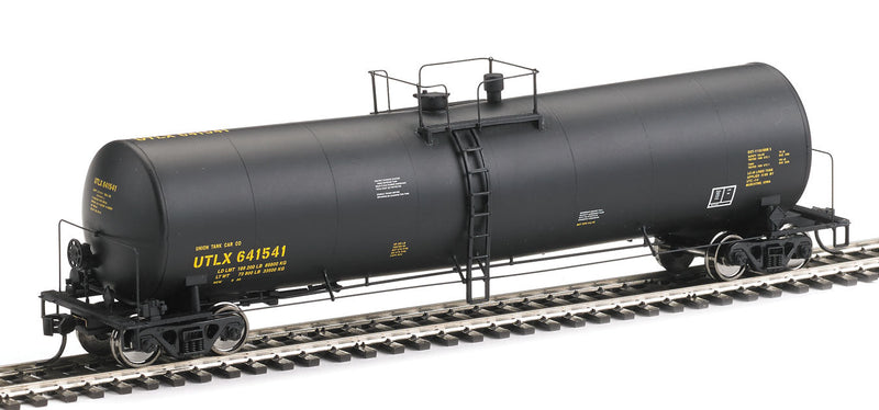 54' 23,000-Gallon Funnel-Flow Tank Car - Ready to Run -- Union Tank Car UTLX #641541 (black, yellow)-1