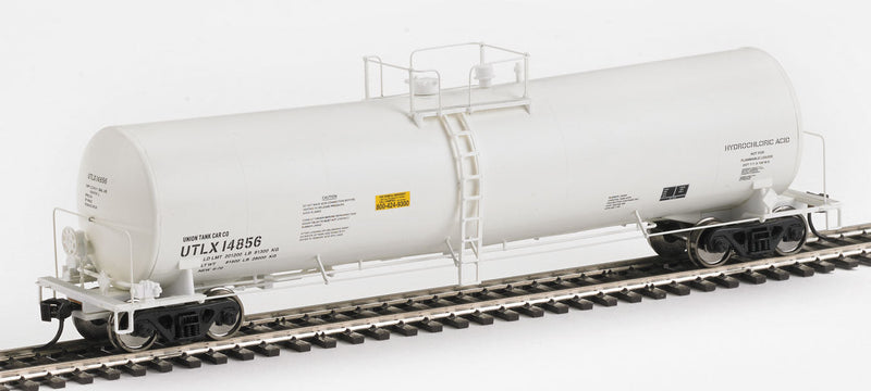 54' 23,000-Gallon Funnel-Flow Tank Car - Ready to Run -- Union Tank Car UTLX #14856 (white, black)-1