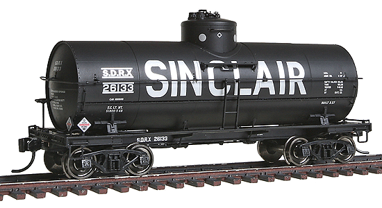 Type 21 ACF 10,000-Gallon Insulated Tank Car - Ready To Run -- Sinclair Oil SDRX #26133 (black, Billboard Lettering)