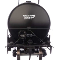 55' Trinity 30,145-Gallon Tank Car - Ready to Run -- Archer-Daniels-Midland ADMX #30745 (black, white, leaf logo, yellow marks)