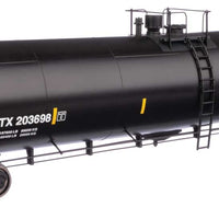 55' Trinity 30,145-Gallon Tank Car - Ready to Run -- GATX Corporation GATX #203698 (black, white, yellow conspicuity marks)