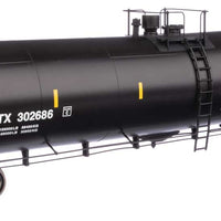 55' Trinity 30,145-Gallon Tank Car - Ready to Run -- North American Tank Line NATX #302686 (black, white, yellow marks)