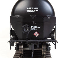 55' Trinity Modified 30,145-Gallon Tank Car - Ready to Run -- High Sierra Energy HSRX #3256 (black, white; Conspicuity Marks)