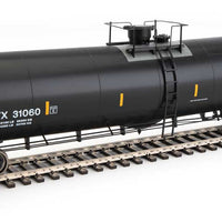 55' Trinity Modified 30,145-Gallon Tank Car - Ready to Run -- GATX Rail Canada CGTX #31060 (black, white; yellow conspicuity marks)