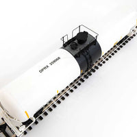 55' Trinity Modified 30,145-Gallon Tank Car - Ready to Run -- PBF Holding Co. DPRX #259068 (white, black; yellow conspicuity marks)