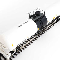55' Trinity Modified 30,145-Gallon Tank Car - Ready to Run -- PBF Holding Co. DPRX #259095 (white, black; yellow conspicuity marks)