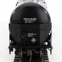 55' Trinity Modified 30,145-Gallon Tank Car - Ready to Run -- First Union Wells Fargo Rail Corp PFCX #201330 (black, white, yellow conspic