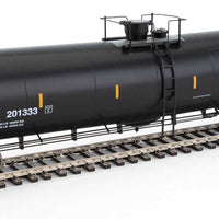 55' Trinity Modified 30,145-Gallon Tank Car - Ready to Run -- First Union Wells Fargo Rail Corp PFCX #201333 (black, white, yellow conspic
