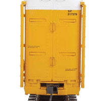 89' Thrall Enclosed Tri-Level Auto Carrier - Ready to Run -- Union Pacific(R) Rack, Flat SP(TM) #517378 (yellow, silver, Shield Logo)