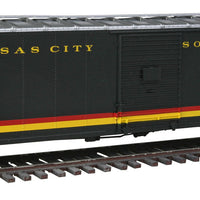 50' AAR Single Door Express Boxcar - Ready to Run -- Kansas City Southern #401 (Barber S2 Trucks)