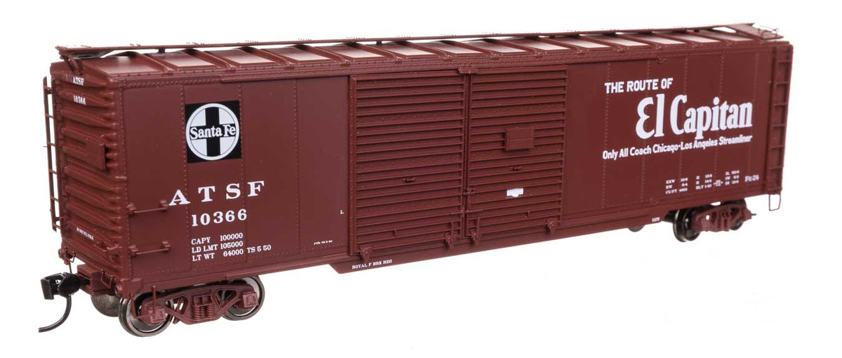 50' AAR Double-Door Boxcar - Ready to Run -- Santa Fe #10366-2