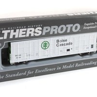 56' Thrall All-Door Boxcar - Ready to Run -- Boise Cascade - Minnesota, Dakota & Western #3009 (white, green, black)
