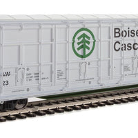 56' Thrall All-Door Boxcar - Ready to Run -- Boise Cascade - Minnesota, Dakota & Western #3023 (white, green, black)