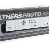 56' Thrall All-Door Boxcar - Ready to Run -- Boise Cascade - Minnesota, Dakota & Western #3023 (white, green, black)