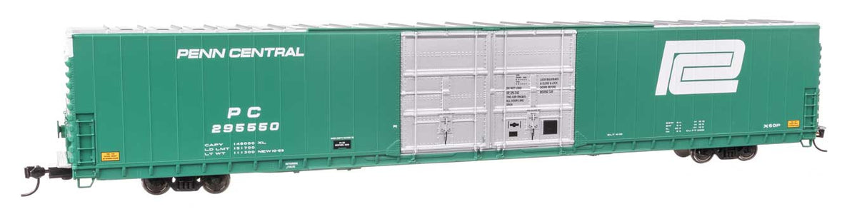 86' Pullman-Standard Double-Door Hi-Cube Boxcar - Ready to Run -- Penn Central #295550-1