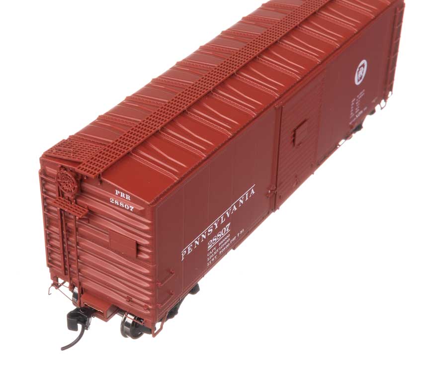 40' X29B Boxcar - Ready to Run -- Pennsylvania Railroad #28807 (1950s, Circle Keystone)-5