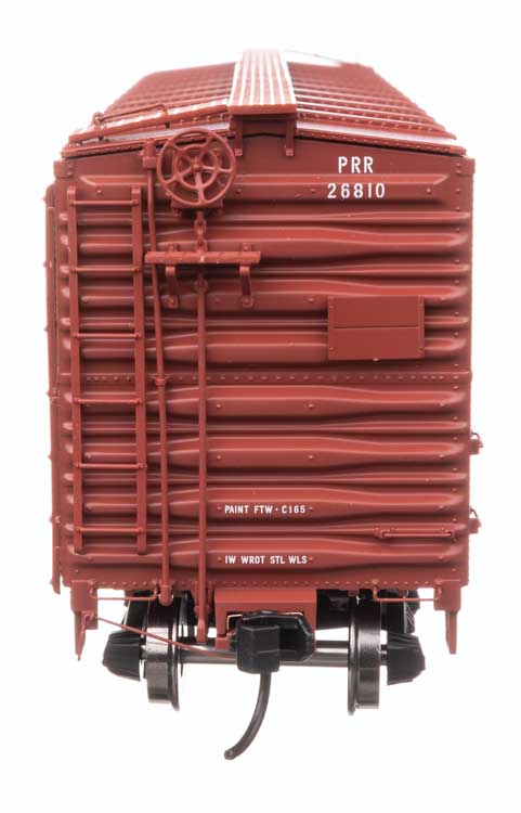 40' X29B Boxcar - Ready to Run -- Pennsylvania Railroad #26810 (Plain Keystone)-3