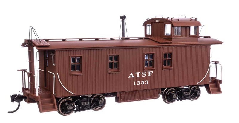 30' ATSF 1300-Series Wood Caboose - Ready to Run -- Santa Fe ATSF #1309 1943-Retirment Scheme (Mineral Red, white)-1
