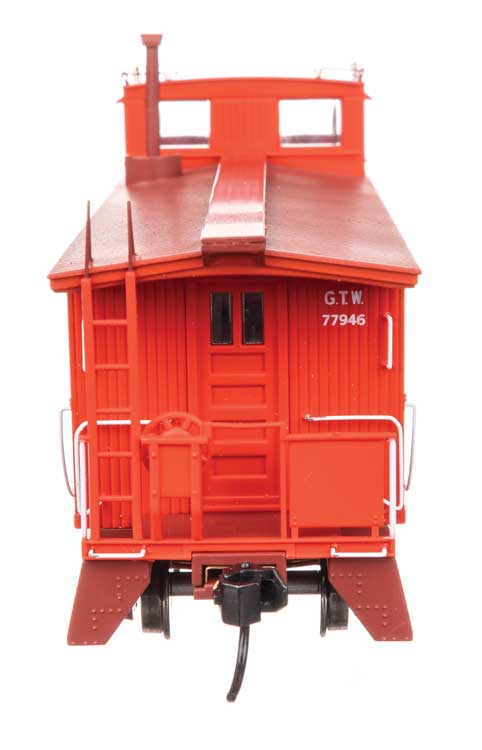 30' GTW Style Wood Caboose with Offset Coupola - Ready To Run -- Grand Trunk Western (Early) #77946-3