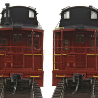 PRR N6B Wood Cabin Car (Caboose) w/Offset Cupola - Ready to Run -- Pennsylvania Railroad #980020 (Tuscan, black; Keystone in Middle)