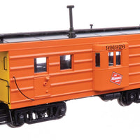 Milwaukee Road Rib Sided Caboose -- Milwaukee Road #991926 (orange, black, yellow; Oil Stove)