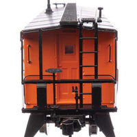 Milwaukee Road Rib Sided Caboose -- Milwaukee Road #991898 (orange, black; oil stove)
