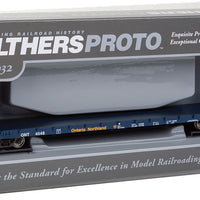 50' CC&F Bulkhead Flatcar - Ready to Run -- Ontario Northland #4548 (blue, yellow)