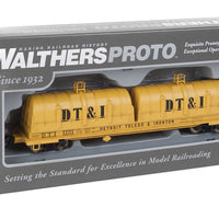 50' Evans Cushion Coil Car - Ready to Run -- Detroit, Toledo & Ironton #1131 (Glass-Fiber Hoods, yellow, black)