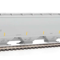 67' Trinity 6351 4-Bay Covered Hopper - Ready to Run -- Bunge Corporation BNGX #20055 (gray, Yellow Conspicuity Stripes)