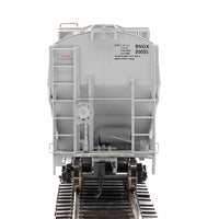 67' Trinity 6351 4-Bay Covered Hopper - Ready to Run -- Bunge Corporation BNGX #20055 (gray, Yellow Conspicuity Stripes)
