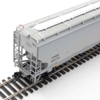 67' Trinity 6351 4-Bay Covered Hopper - Ready to Run -- Cenex Harvest States Cooperative CHSX #580139 (gray, blue CHS Logo)