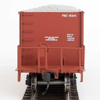 40' Ortner 100-Ton Open Aggregate Hopper - Ready to Run -- Florida East Coast #15241