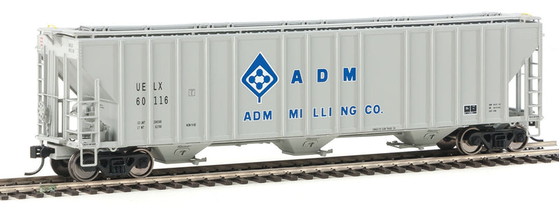 55' Evans 4780 Covered Hopper - Ready To Run -- Archer Daniels Midland #60116 (gray, Molecule Logo)-1