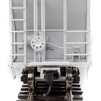 55' Evans 4780 Cubic Foot 3-Bay Covered Hopper - Ready To Run -- Archer-Daniels-Midland UELX #10012 (gray, blue; Molecule Logo)