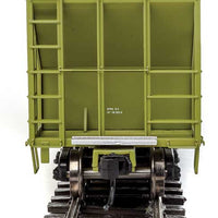 55' Evans 4780 Cubic Foot 3-Bay Covered Hopper - Ready To Run -- Farmers Co-op Association USLX #26275 (Mead, Nebraska; green, white)