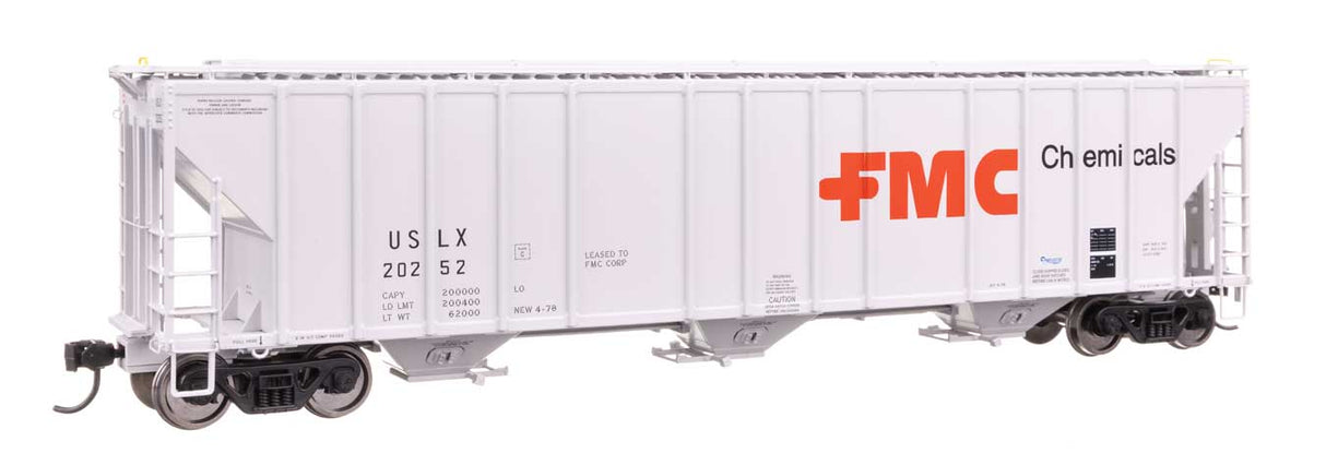 55' Evans 4780 Covered Hopper - Ready To Run -- FMC USLX #20252-2