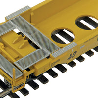 Gunderson Rebuilt All-Purpose 40' Well Car - Ready-To-Run -- TTX DTTX #455850 (yellow, black; maroon Logo, Forward Thinking Slogan)