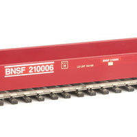 Gunderson As-Built All-Purpose 48' Well Car - Ready to Run -- Burlington Northern & Santa Fe #210006 (Renumbered Ex-BN; red, blue)