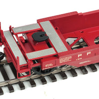 Gunderson As-Built All-Purpose 48' Well Car - Ready to Run -- Burlington Northern & Santa Fe #210006 (Renumbered Ex-BN; red, blue)
