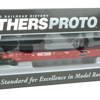 Gunderson As-Built All-Purpose 48' Well Car - Ready to Run -- Burlington Northern & Santa Fe #210006 (Renumbered Ex-BN; red, blue)