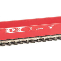 Gunderson As-Built All-Purpose 48' Well Car - Ready to Run -- Burlington Northern #61007 (red, blue)